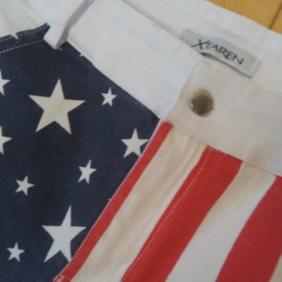 Fourth of July , Patriotic, Flag cut off shorts large - Picture 5 of 13
